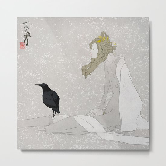 地獄太夫 (望郷) - JIGOKUDAYU (BOUKYOU) Metal Print
