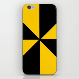 Wild abstraction 53 Black and yellow iPhone Skin