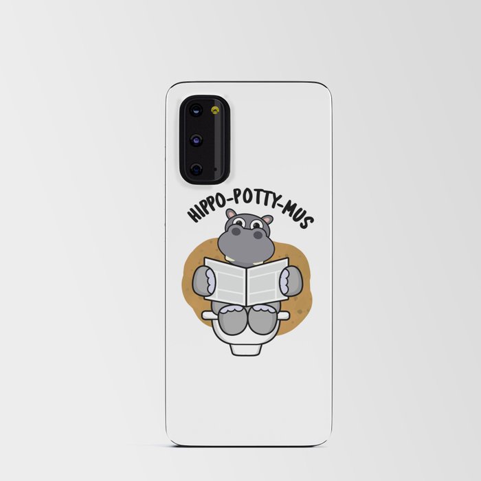 Hippo-potty-mus Funny Animal Hippo Pun Android Card Case