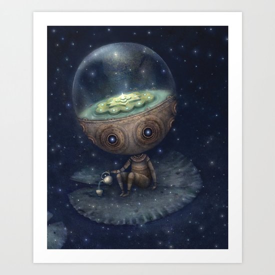 Zen Bot Art Print