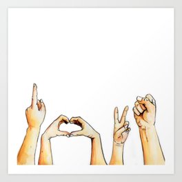 l o v e Art Print