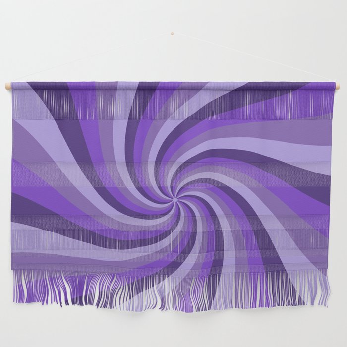 Purple Spiraling Wall Hanging