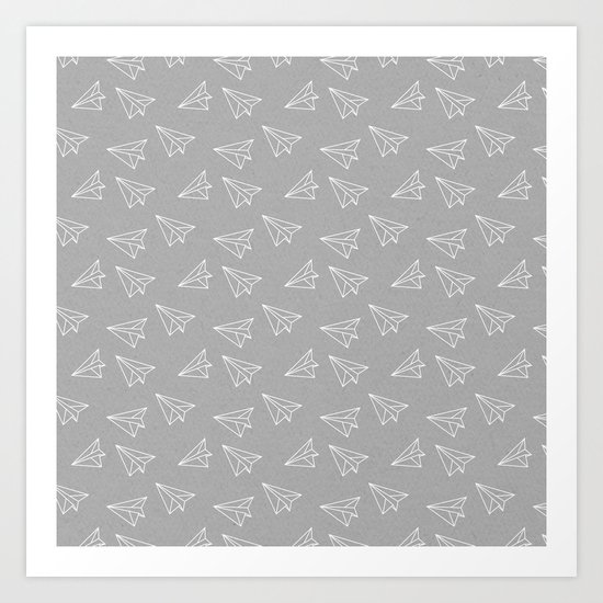 Paper plane Art Print