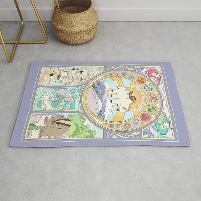Team Avatar and Elements Rug