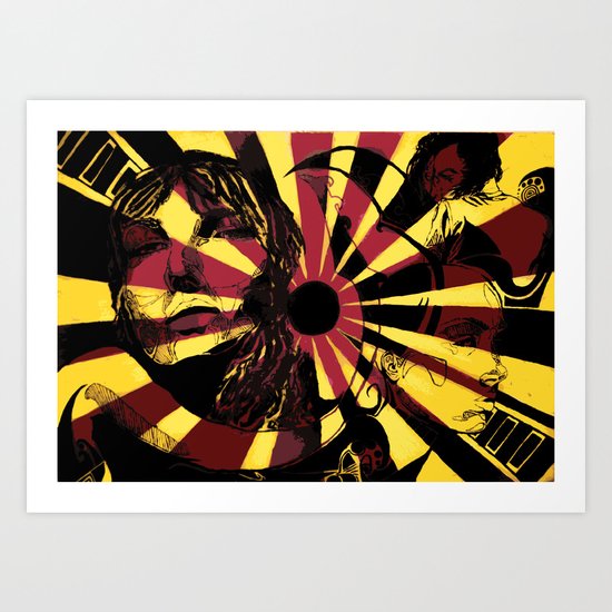 Yellow Ray Art Print