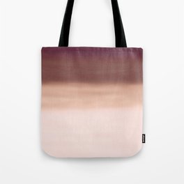 Hand Painted  Pastel Pink Terracotta Watercolor Ombre Brushstrokes Tote Bag
