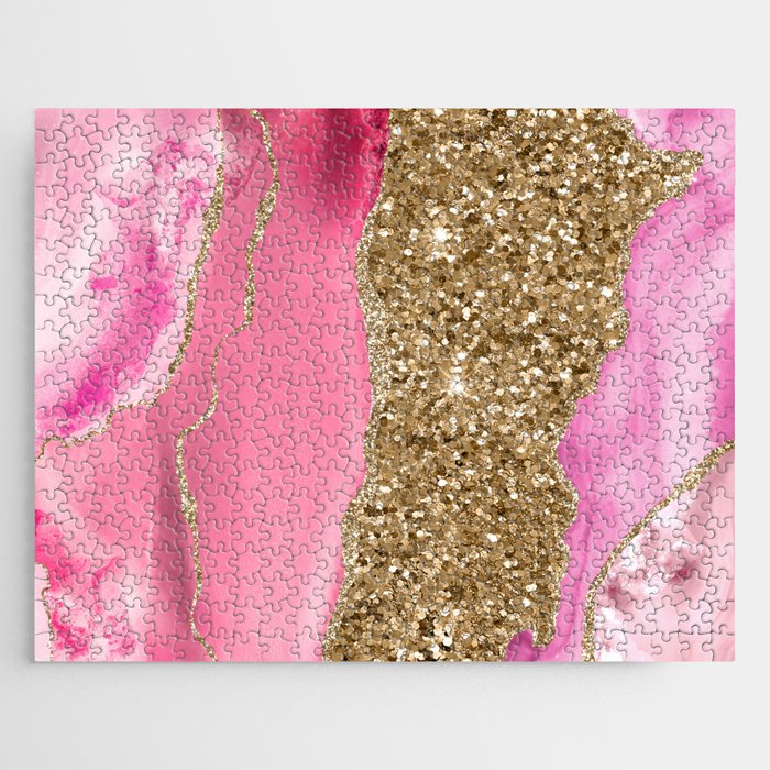 Agate Glitter Dazzle Texture 15 Jigsaw Puzzle