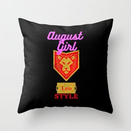 august girl leo style Throw Pillow | Astrological Sign, Graphicdesign, Constellation, Horoscope, Leo Sweatshirts, Zodiac Sign Chart, Sign Of The Zodiac, Horoscope Sign, Sun Sign, Zodiac 