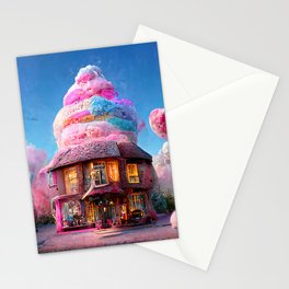 Cotton Candy House Stationery Card