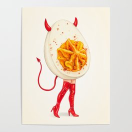 Deviled Egg Pin-Up Poster
