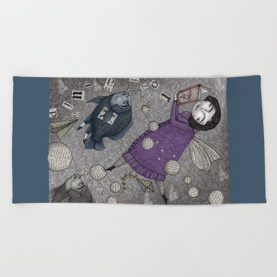 Stories in the Sky Beach Towel