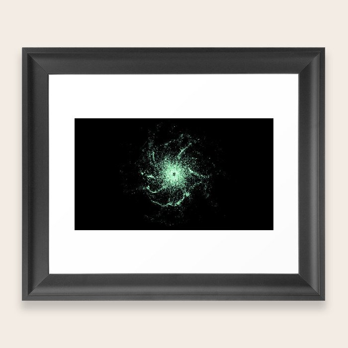 Abstract energy beam Framed Art Print