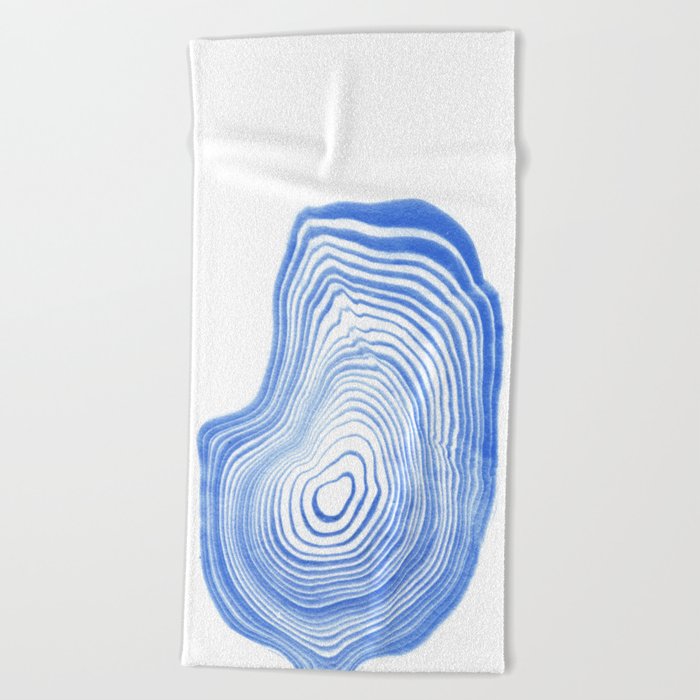 Ryu Spilled Ink Indigo Watercolor Painting Abstract Art Marble