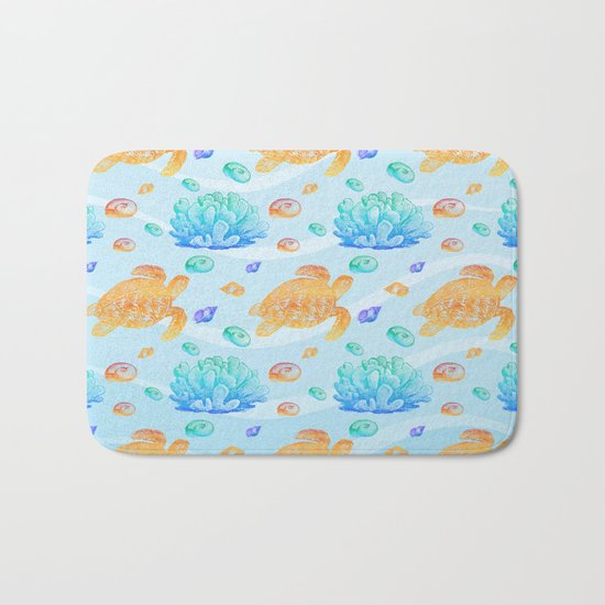 Marine Pattern 10 Bath Mat
