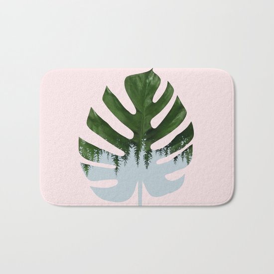 Monstera #society6 #decor #buyart Bath Mat