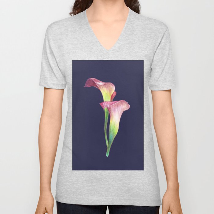 Flower5 V Neck T Shirt