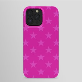 Pink stars pattern iPhone Case