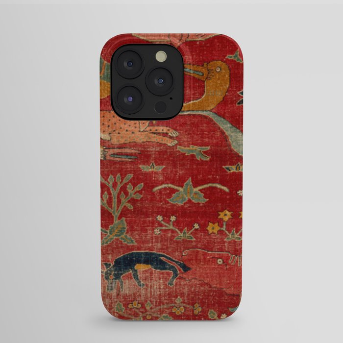 Animal Grotesques Mughal Carpet Fragment Digital Painting