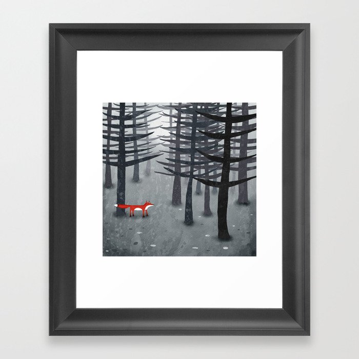 The Fox and the Forest Framed Art Print