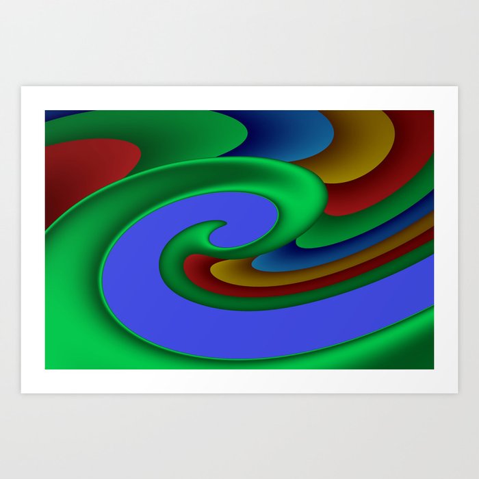 fractal design -61- Art Print