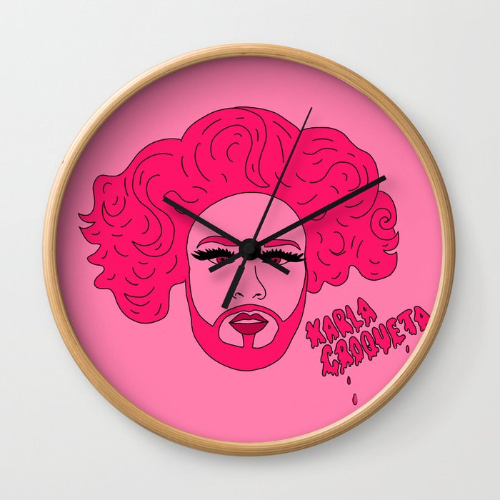 Pink Karla Wall Clock