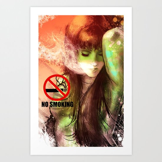 No Smoking Art Print