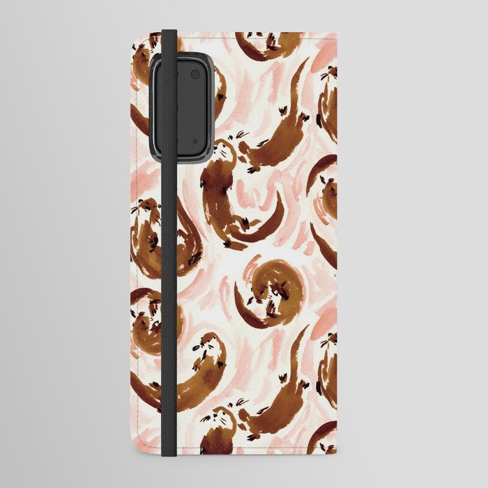 ATTA OTTER Wild Sea Otters Print Android Wallet Case