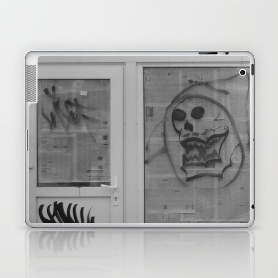 Death's newspaper booth Laptop & iPad Skin
