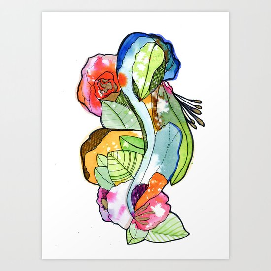 Flower Heart Art Print