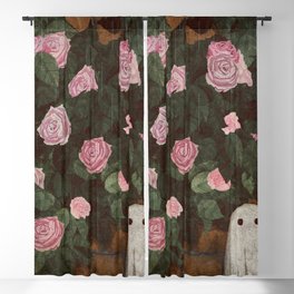 Rose Ghost Blackout Curtain