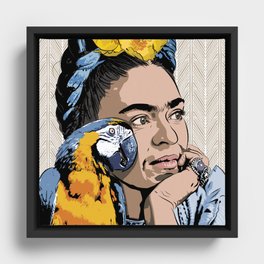 Frida Kahlo Wings To Fly Framed Canvas
