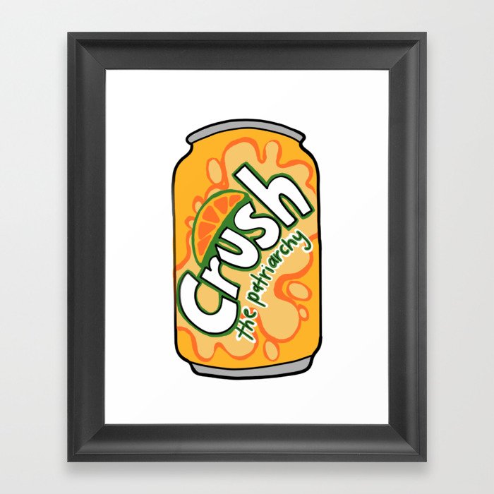 CRUSH the Patriarchy Framed Art Print