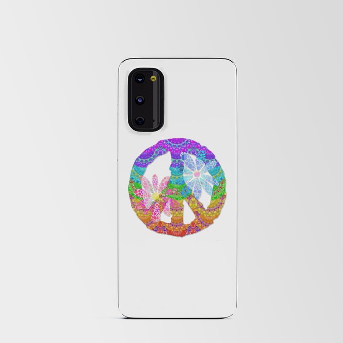 Sweet Peace - Colorful Mandala Art by Sharon Cummings Android Card Case