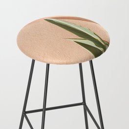 Plant Leaves on Pastel | Botanical Art Print in Cascais, Portugal | Travel Photography in Europe Bar Stool