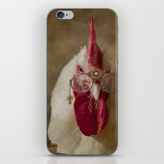 Rooster -The Professor iPhone & iPod Skin