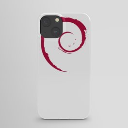 Debian Official Spiral Swirl Logo T-Shirt iPhone Case