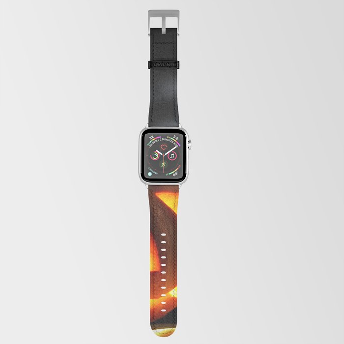 Halloween Pumpkin Ghost in Moonlight at Night Apple Watch Band