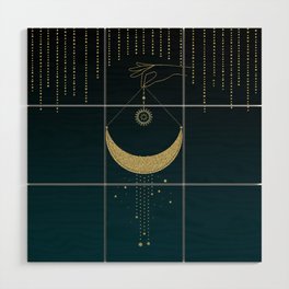 The Magic Of The Moon  Wood Wall Art