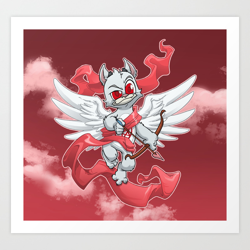 Cupid Evil Art Print By Dooomcat Society6 That's all cupid wants, and love's main man is in manhattan to make it happen. cupid evil art print by dooomcat