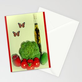 Summer Vegetables with Herb Oil Stationery Cards