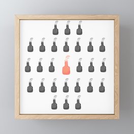 Red Sauce Bottle  Framed Mini Art Print