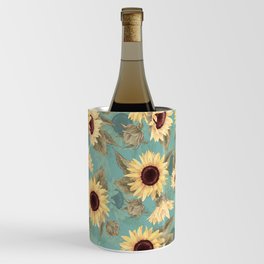 Sunflowers Forever - Sunflower Pattern Wine Chiller