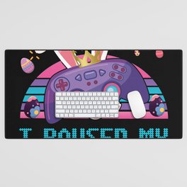 Paused Game Gamer Gaming Rabbit Easter Sunday Desk Mat