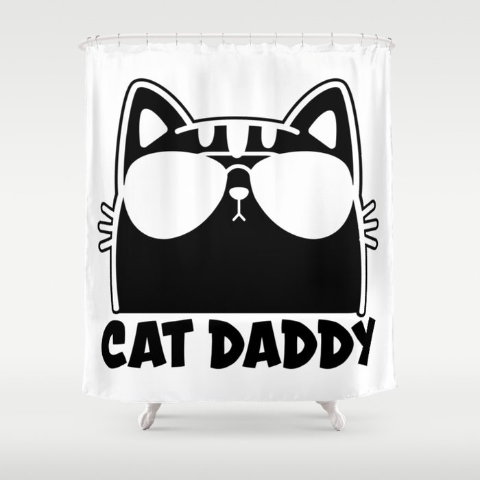 Cat Daddy Shower Curtain