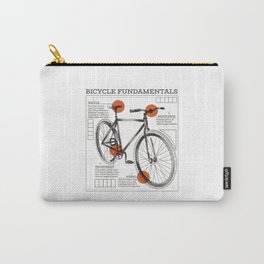 Bicycle Fundamentals Bike Infigraphic Carry-All Pouch
