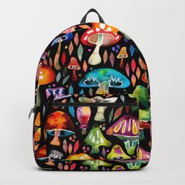 Mushroom Magic – Charcoal Backpack