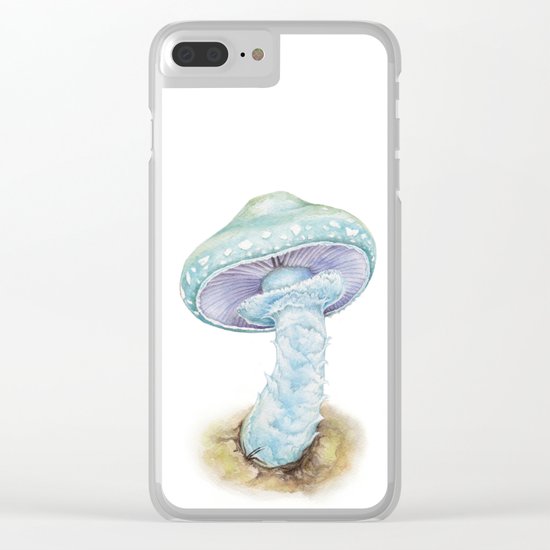 Mushroom - Verdigris Agaric Mushroom - STROPHARIA AERUGINOSA By Magda Opoka Clear iPhone Case