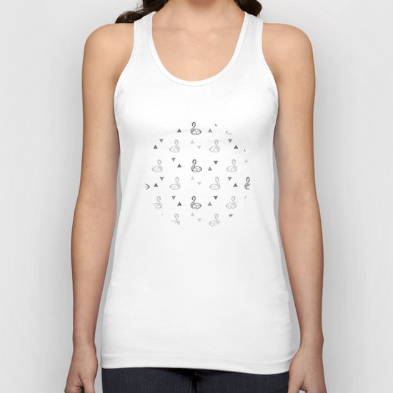 Swan Pattern Unisex Tank Top