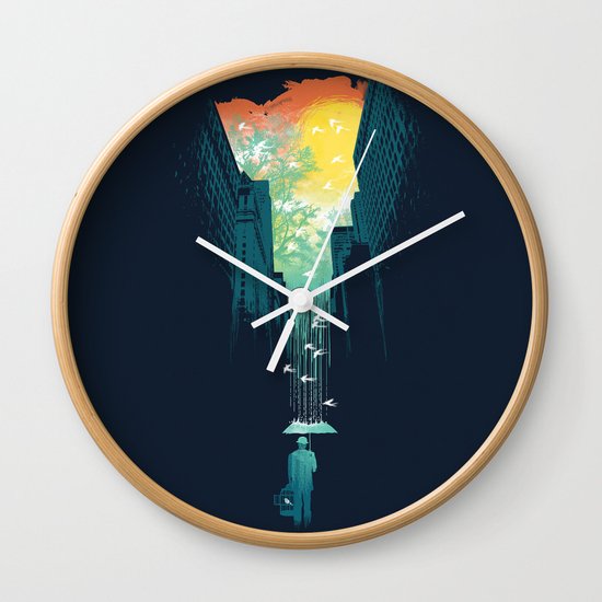 I Want My Blue Sky Wall Clock