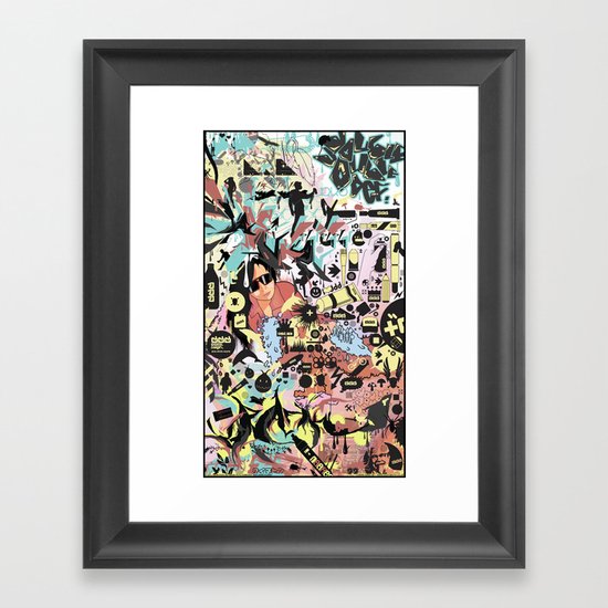 Double Double Def Framed Art Print